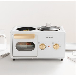 [HÀNG ORDER] Lò nướng nấu đa năng phong cách Hàn Quốc 3in1 - Lò nướng vintange decor bàn ăn