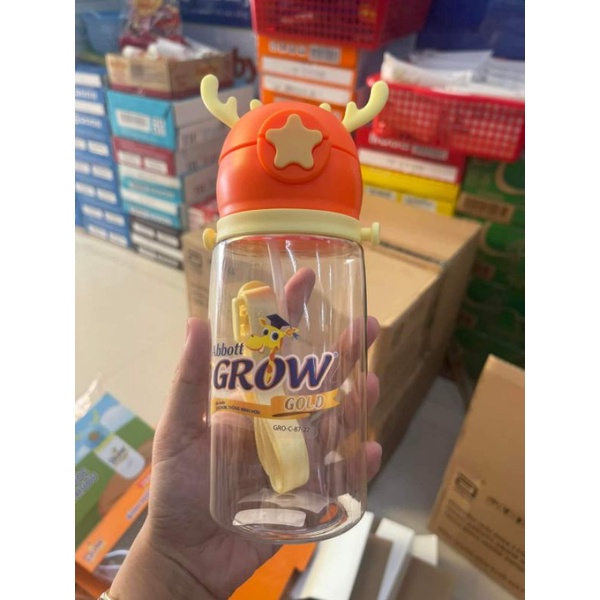 Bình Đựng Nước Trẻ Em, Bình Tập Uống Sữa Cho Bé Cao Cấp Có Ống Hút 500ml