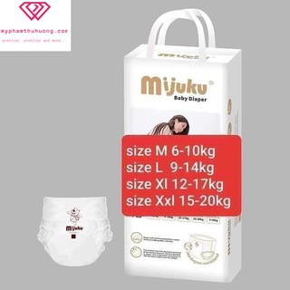 100 Miếng Bỉm Quần Mijuku Đủ Size M100/L100/XL100/XXL100