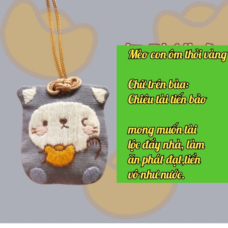 (HÀNG ORDER) Set nguyên liệu làm túi phước Omamori handmade.