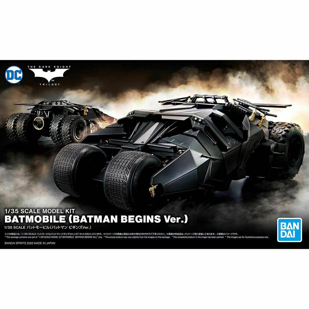 Mô hình lắp ráp 1/35 SCALE MODEL KIT BATMOBILE (BATMAN BEGINS Ver.) Bandai
