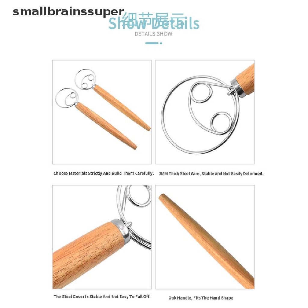 Cây Khuấy Bột Làm Bánh Cán Gỗ 13 Inch