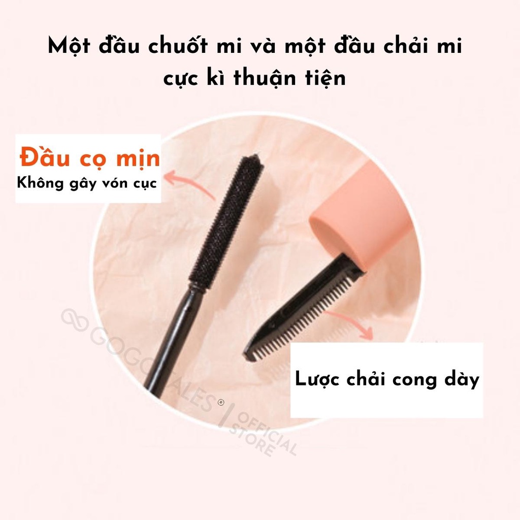 Mascara 2 Đầu Gogo Tales Flying Feather Lengthen 10g