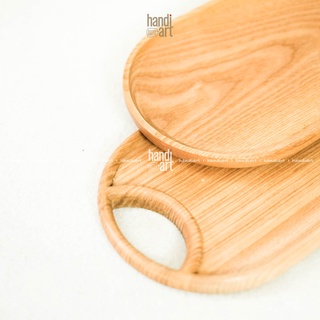 Khay gỗ oval - oval wooden tray