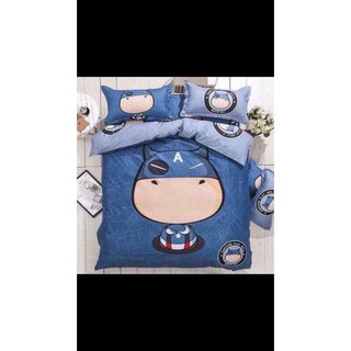 Bộ chăn ga gối cotton poly nhập mã pln134