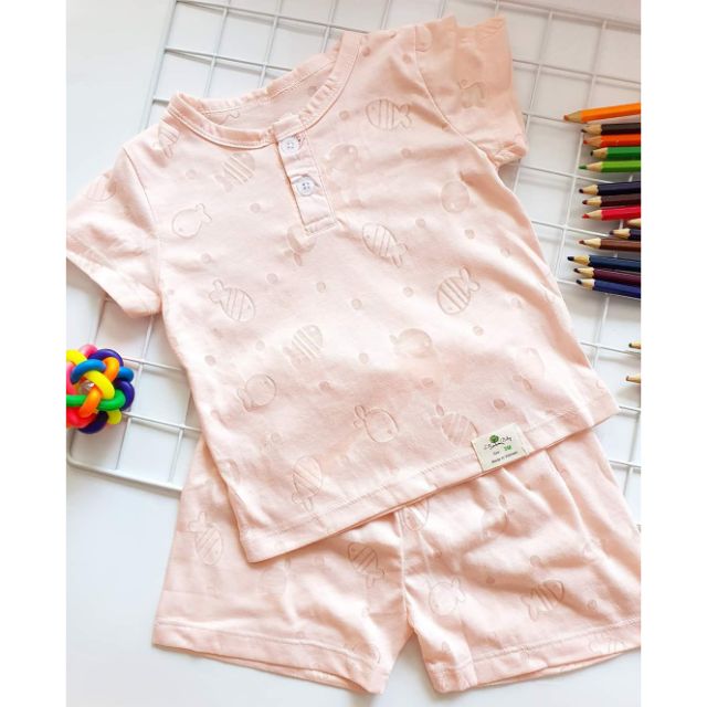 Bộ cotton sơ sinh Hãng LitiBaby vải mềm mại, mỏng mát