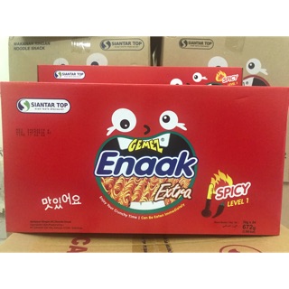 Mì enaak extra Spicy level 1 vị cay hộp 24 gói*28gam