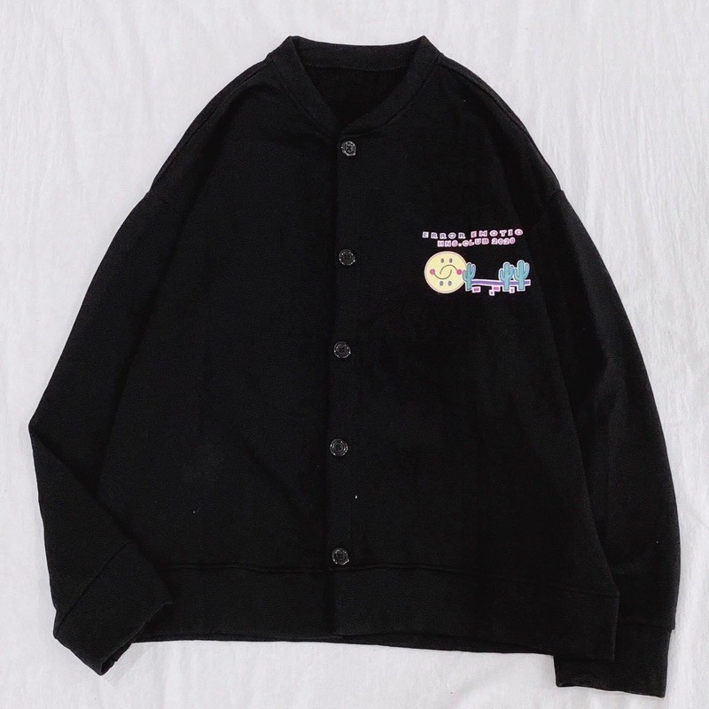 Áo khoác cardigan game ullzang form rộng,chất nỉ kiểu bomber unisex thời trang mùa thu kèm video