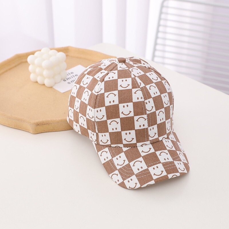 Mũ nón lưỡi trai mặt cười cho bé hot hit từ 2-7 tuổi