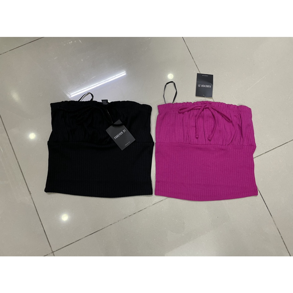 Áo ống Ribbed Tube Top F21 VNXK