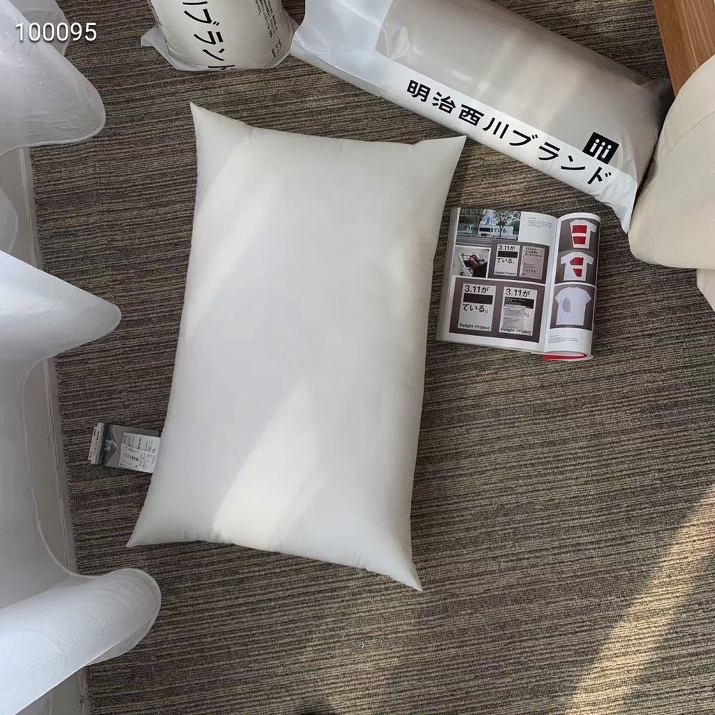 Ruột gối đầu Meji xuất nhật, chất liệu cotton mềm chống ẩm mốc gối êm mềm dễ chịu độ cao 5cm