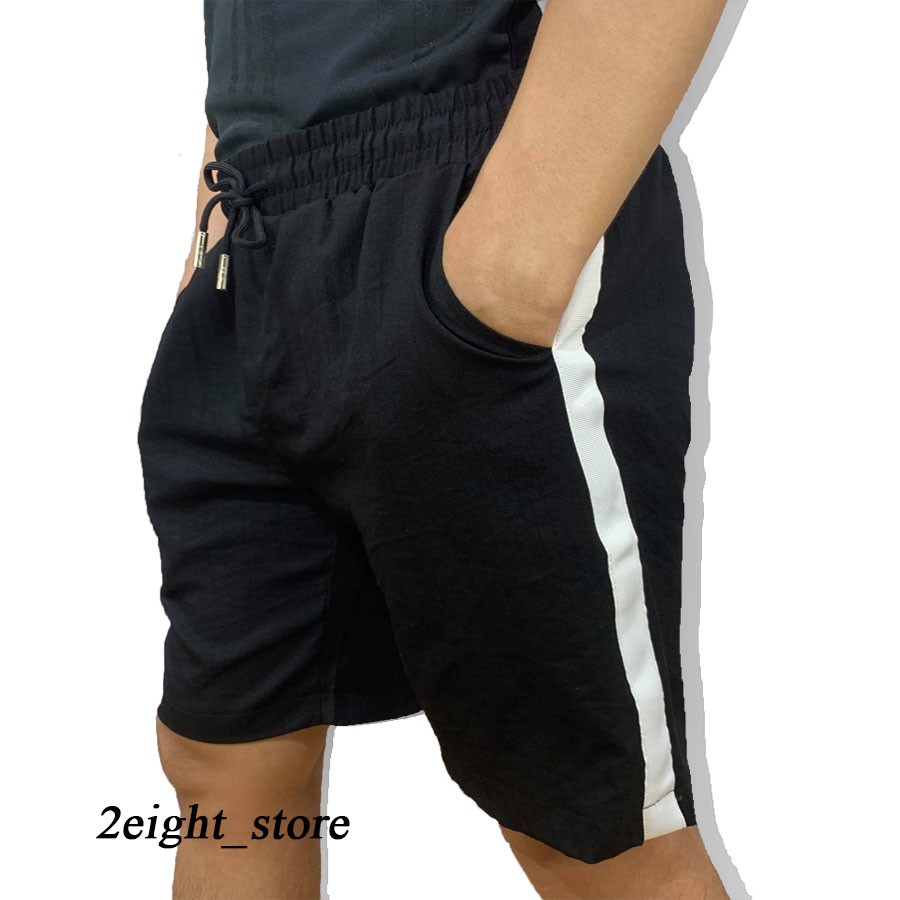 Quần đùi, quần short đũi nam Romhear kẻ sọc, thoáng mát, lịch lãm - QDN01