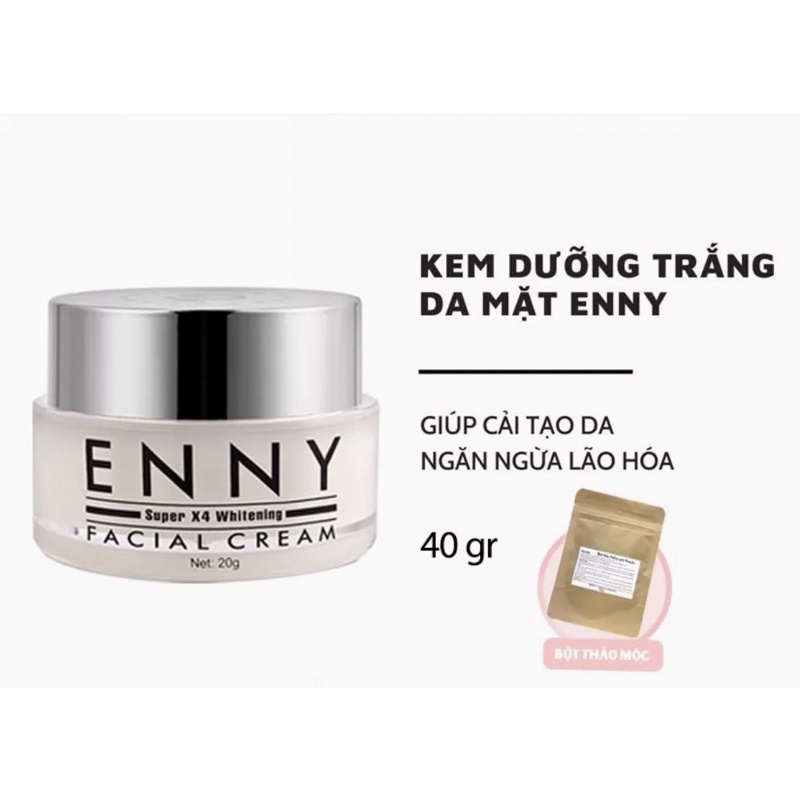 Kem Face Super X4 Enny dưỡng trắng da tặng kèm mặt nạ