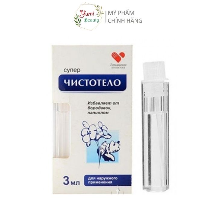 Dung dịch tẩy nốt ruồi Dvelinil của Nga 3ml