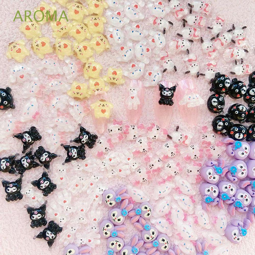 Set 20 phụ kiện trang trí móng tay 3D nhiều hình dạng tùy chọn đáng yêu DIY