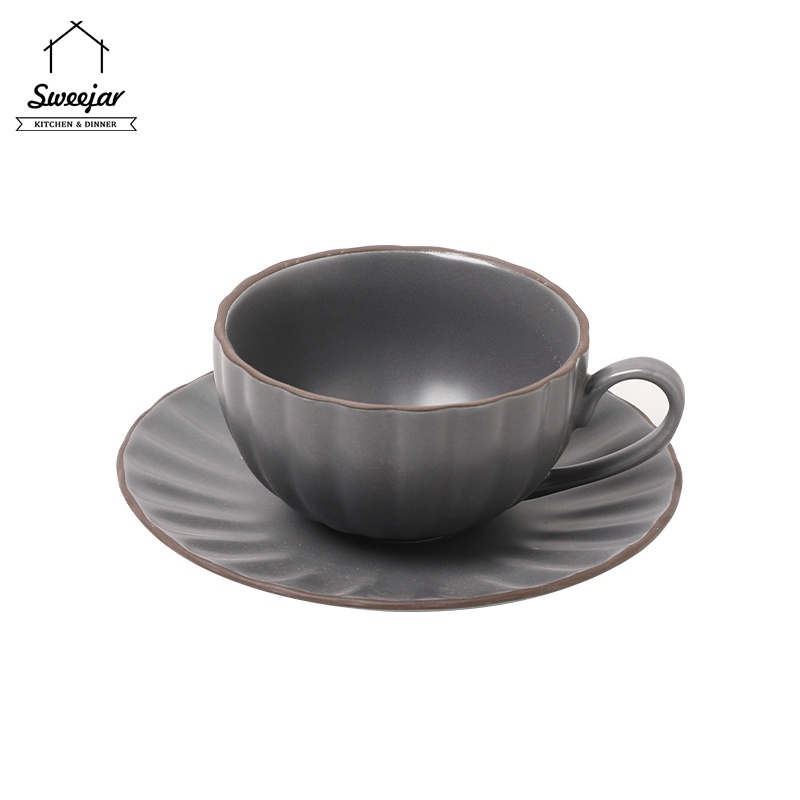 Sweejar Bộ Cốc Gốm 180ML Phong Cách Châu Âu Tiện Dụng Cho Máy Pha Cà Phê Espresso