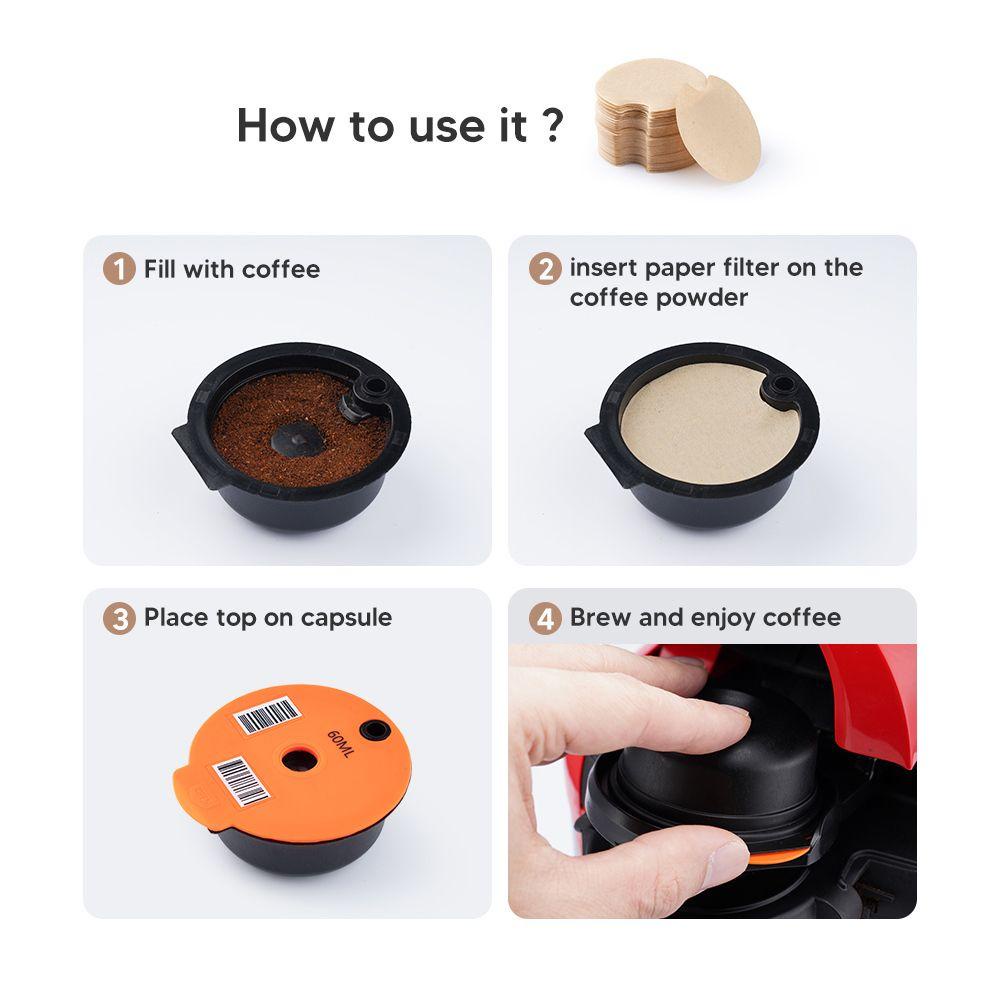 Set 100 Giấy Lọc Cà Phê Cho Máy Pha Cà Phê Viên Nén Bosch