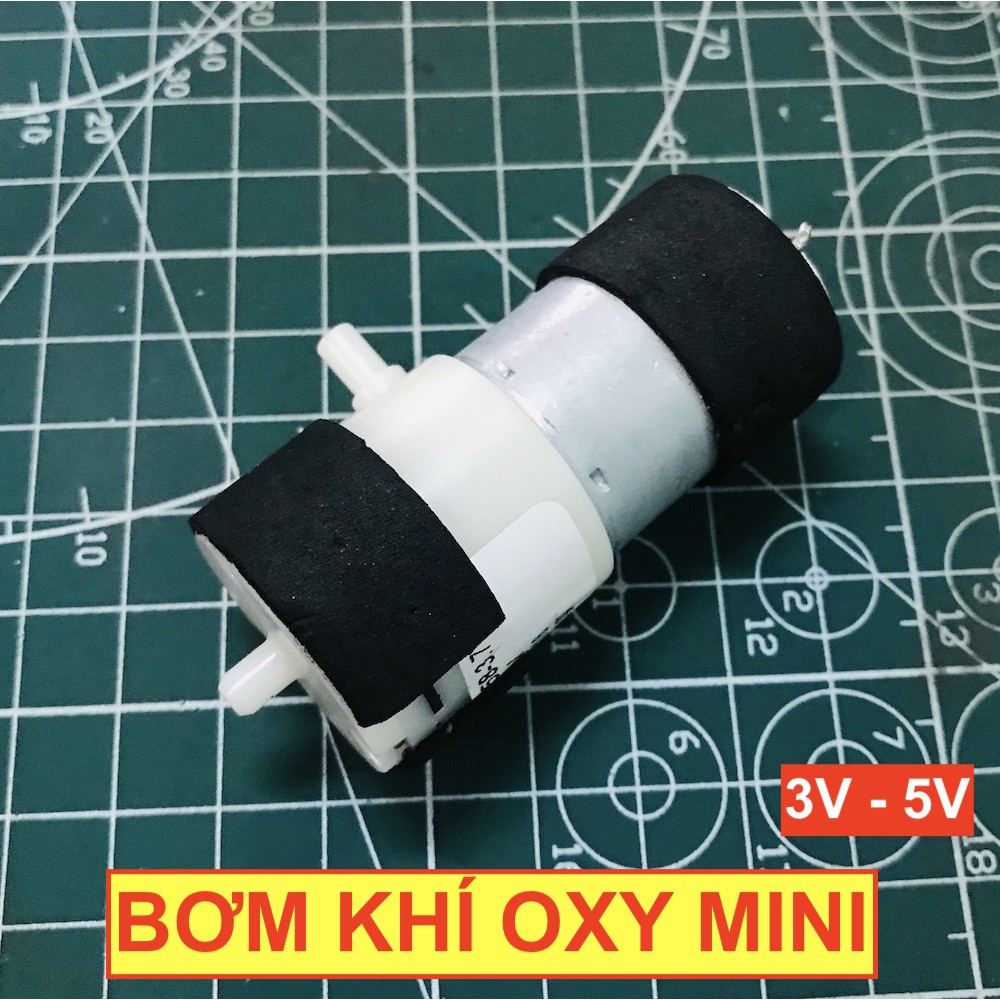 Tháo máy - máy bơm khí bơm oxy né khí mini 3V - 5v  motor 370 - LK0125