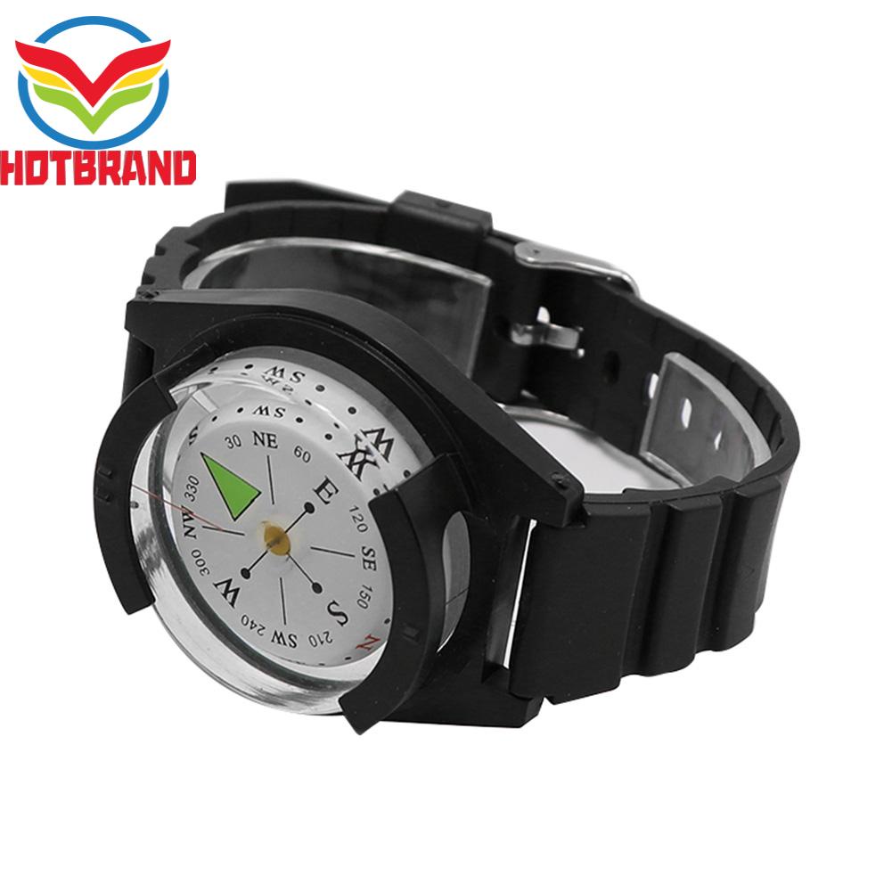 Đồng Hồ Đeo Tay Dây Silicon Chống Nước Có La Bàn