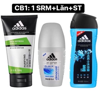 combo sữa tắm dầu gội adidas