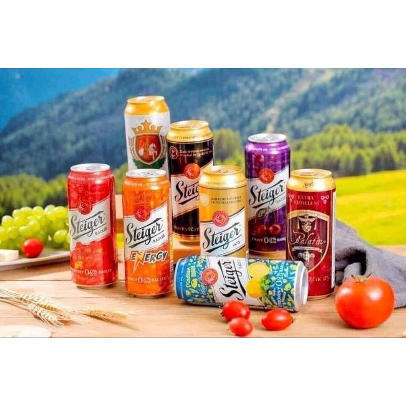 Bia Steiger trái cây 0 độ hsd 9/2025