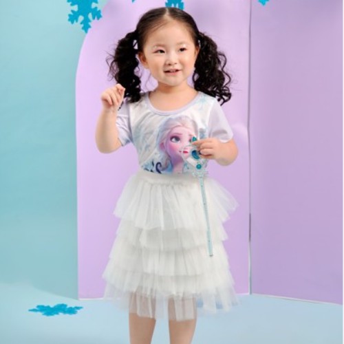 [Mã FARSBR151 giảm 10% đơn 99K] Áo thun bé gái ngắn tay Rabity hình Elsa My destiny calling 5518