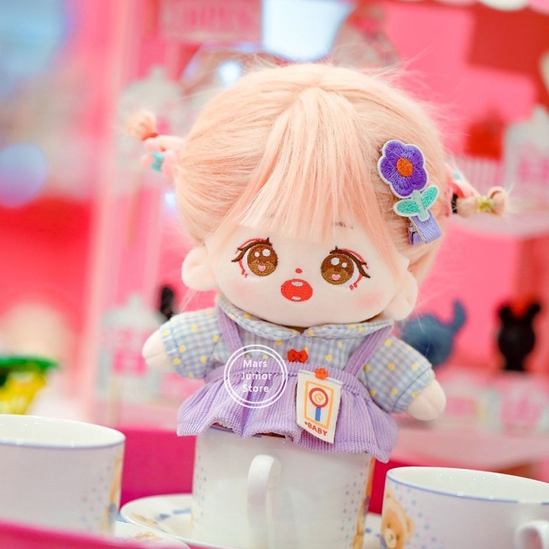 Búp Bê Nhồi Bông 20Cm Hình Jennie Lisa Rose Jisoo TWICE Aespa Pink Hair Dễ Thương