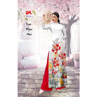 Vải áo dài hoa phượng
