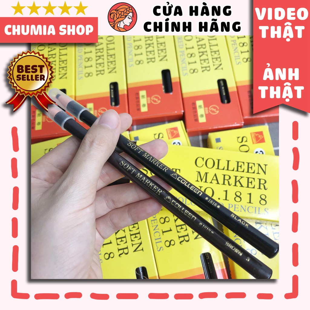 Chì kẻ chân mày trang điểm Xé Gảy Sợi COLLEEN - chumia