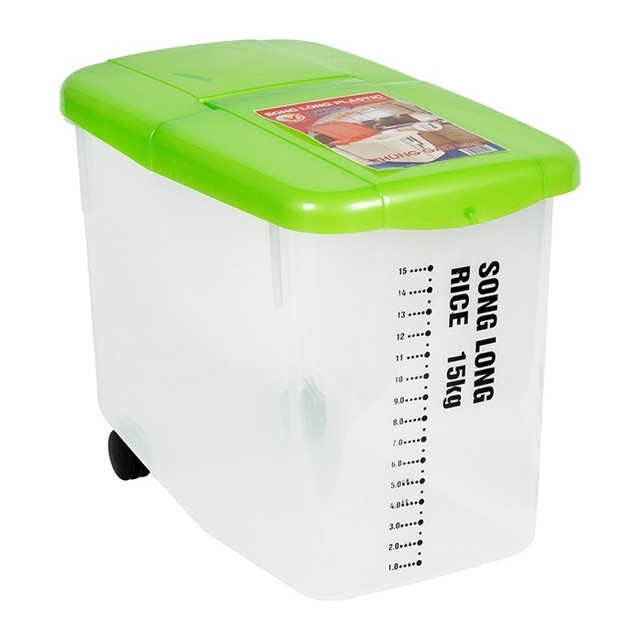 Thùng nhựa đựng gạo Song Long 10kg/15kg