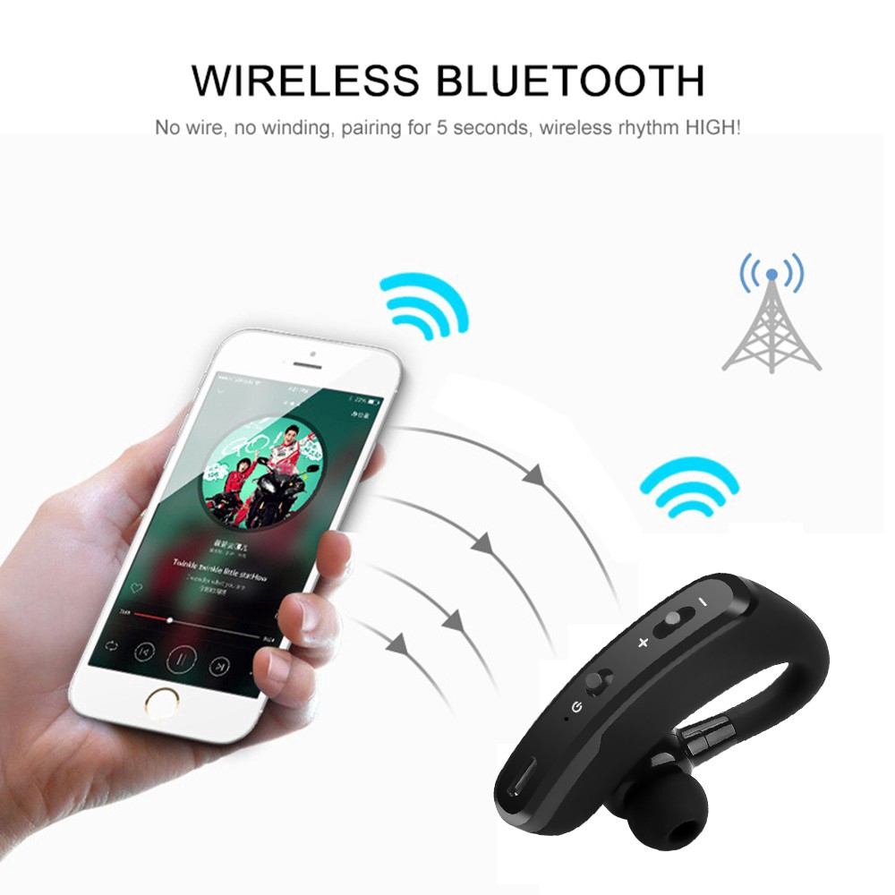 Tai Nghe Bluetooth Không Dây V9 Chống Ồn Kèm Phụ Kiện