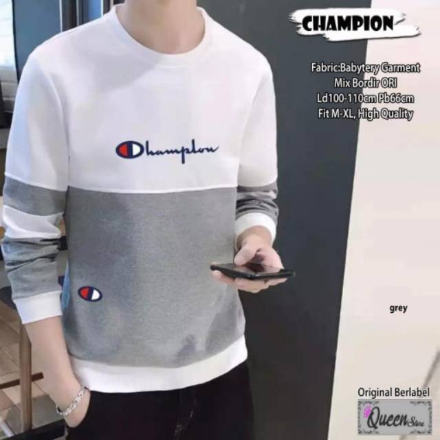 Áo Sweater Champion 66cm / Mix Thêu Họa Tiết Chất Lượng Cao Cho Nam