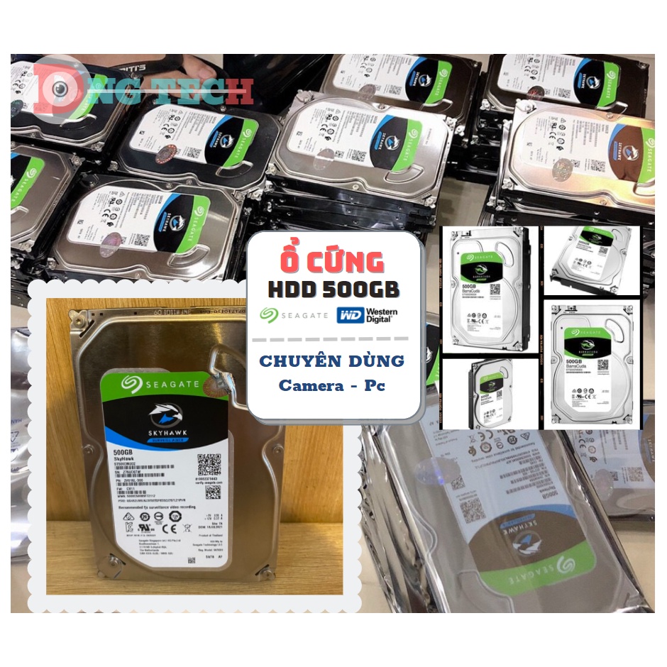 Ổ cứng hdd 500gb seagate chuyên dành cho camera , máy tính - bảo hành 2 năm
