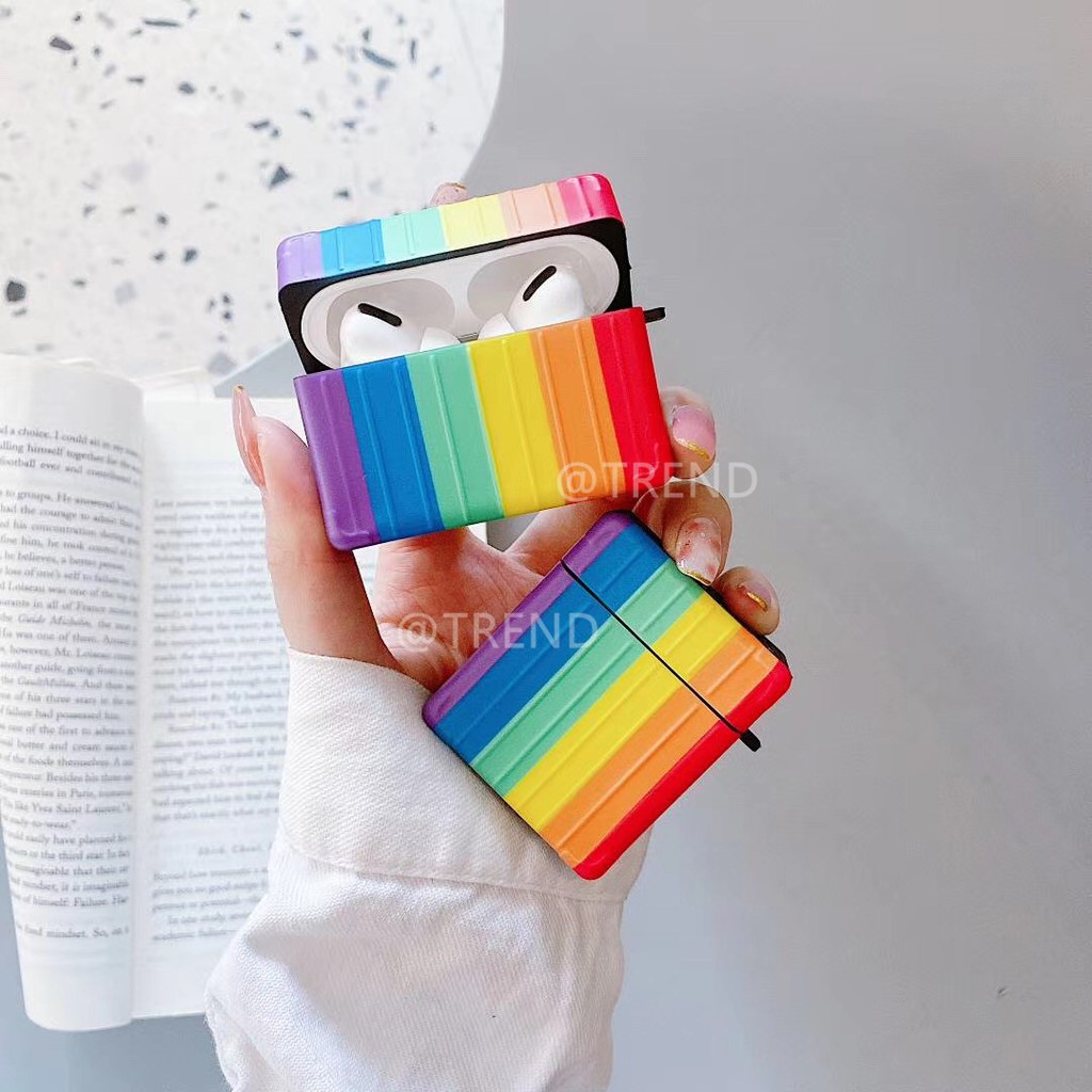 Rainbow cartoon Wireless Bluetooth Earphone Case for airpods 1 2 silicone soft cover airpods pro Accessories Case Cover