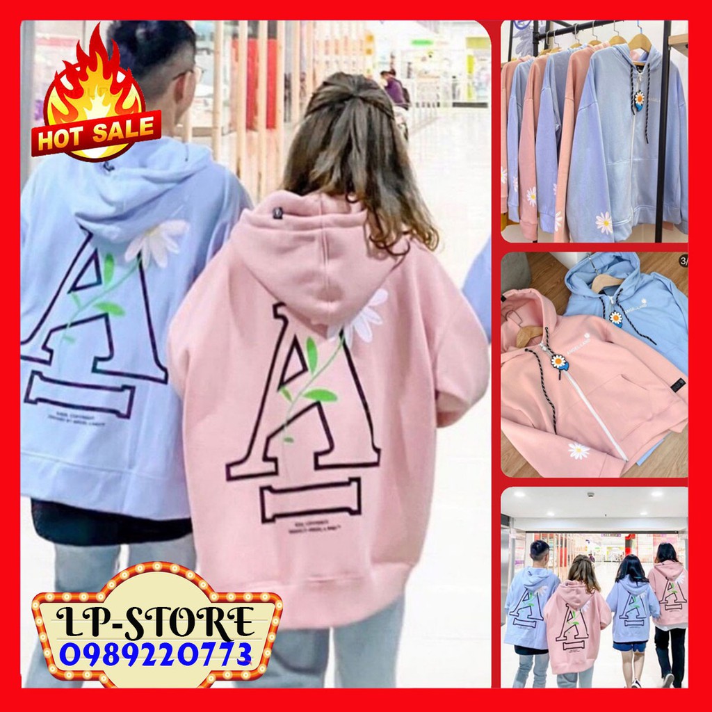 ÁO HOODIE - ÁO KHOÁC NỈ NGOẠI CAO CẤP DÂY KÉO CHỮ A
