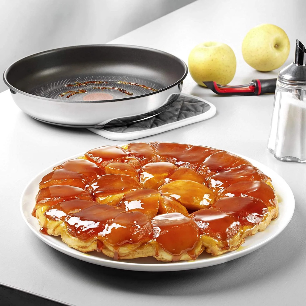 Bộ chảo Tefal Ingenio Preference 22 + 26cm chung tay cầm, bên ngoài inox, bên trong chống dính, hàng Đức