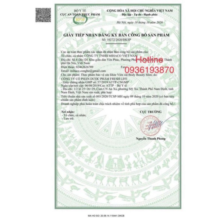 VIÊN SỦI BODY BEAUTY SLIM HỖ TRỢ GIẢM CÂN CHÍNH HÃNG | Thế Giới Skin Care