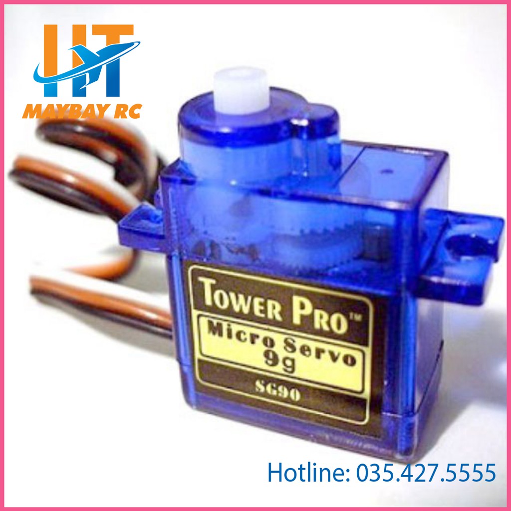 Combo 5 động cơ servo xanh 9g ( đầy đủ phụ kiện)