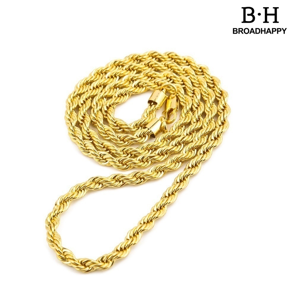 Vòng cổ Mạ Vàng 3mm Thời Trang Cho Nam Nữ