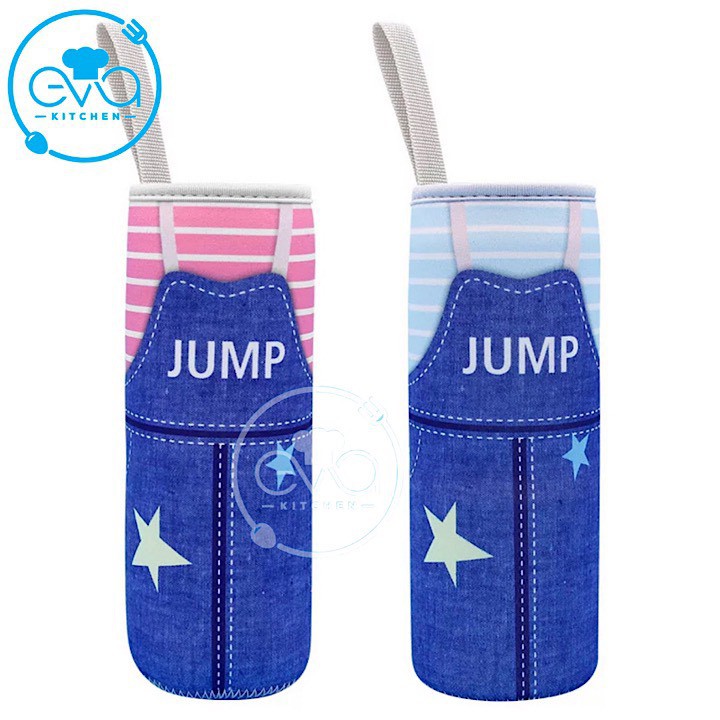 Túi Giữ Nhiệt Vải Neoprene Hoạ Tiết 2 Mặt Cao Cấp Cho Bình Đựng Nước 500 Ml