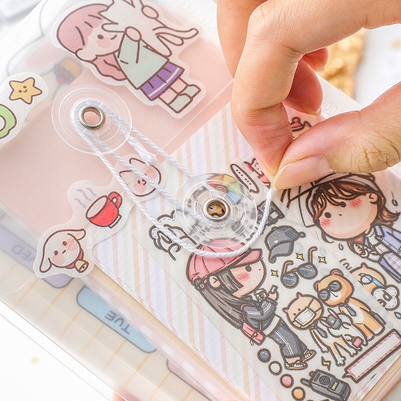 Túi nhựa trong suốt đựng sticker, tiền tiết kiệm, ảnh ... tiện lợi