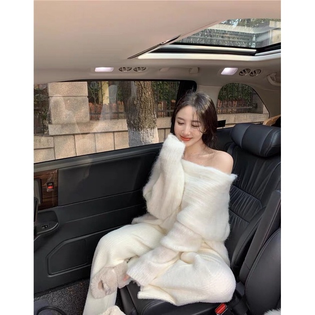 (SẴN) TKLIHN Set quần áo len Trễ vai Ulzzang phong cách SANG CHẢNH Hàn Quốc 2021 FASHIONITA KÈM ẢNH THẬT CUỐI