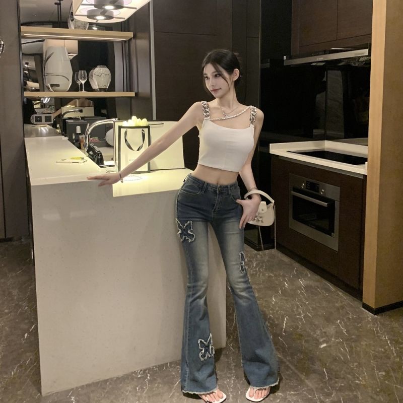 Bán Chạy!F &amp; X Áo Hai Dây Ngắn Màu Trơn Phong Cách Mới Quyến Rũ Thời Trang Mùa Hè Cho Nữ Niche