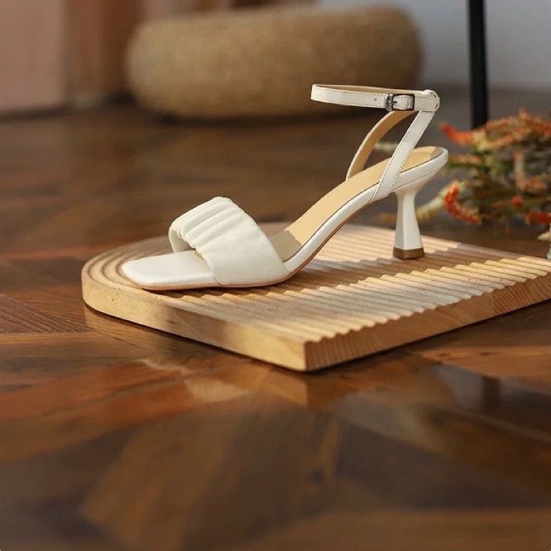 Sandal Cao Gót Quai Nhún 5cm
