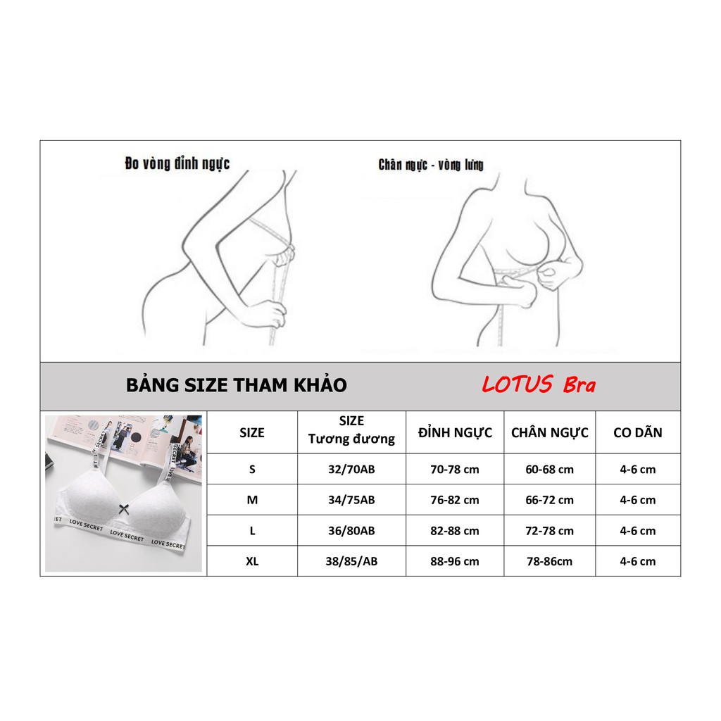 Áo lót ngực nữ sinh Love Secret mút mỏng mềm chất cotton AL47_ NuciFera | BigBuy360 - bigbuy360.vn