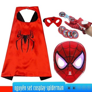 Set cosplay spiderman cho bé trai halloween