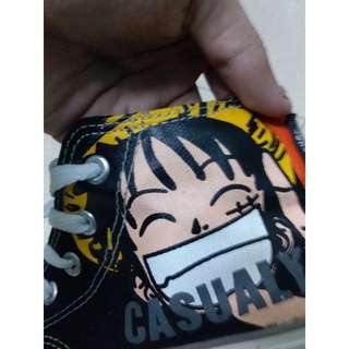 Giày cv custom luffy size 37.38( pass lại)
