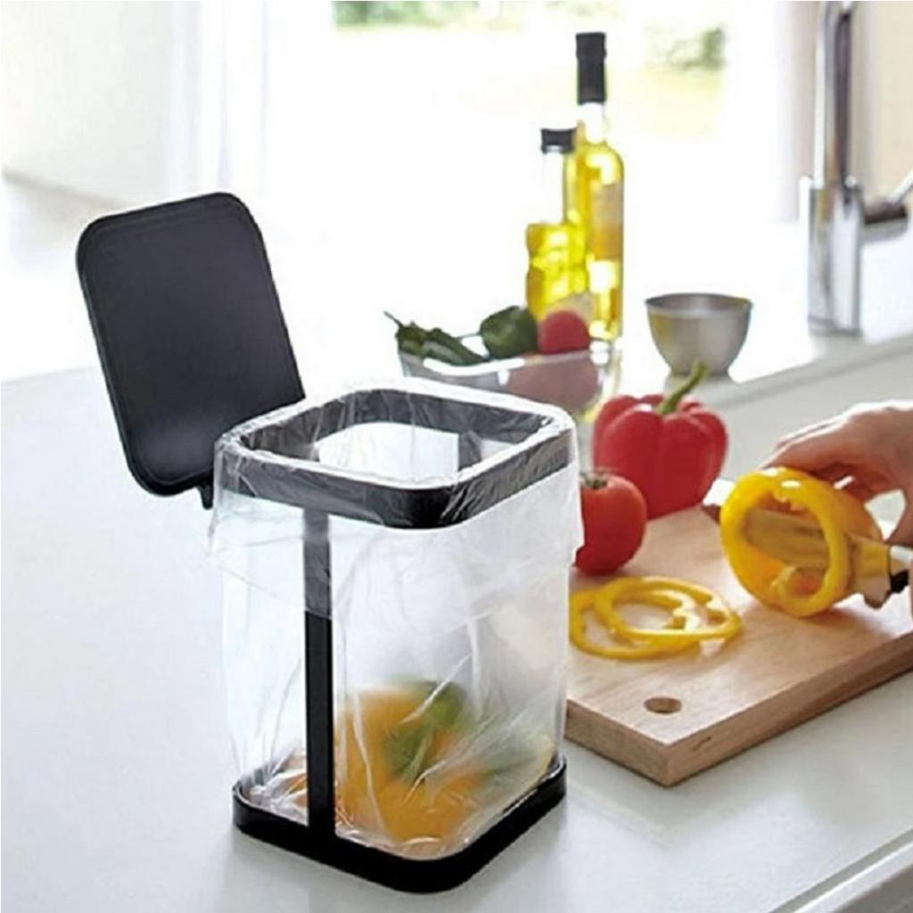 Giá Treo Túi Rác Có Nắp - hùng Rác Mini Nhật Bản Để Bàn Cho Nhà Bếp Phòng Khách - Oxygen072