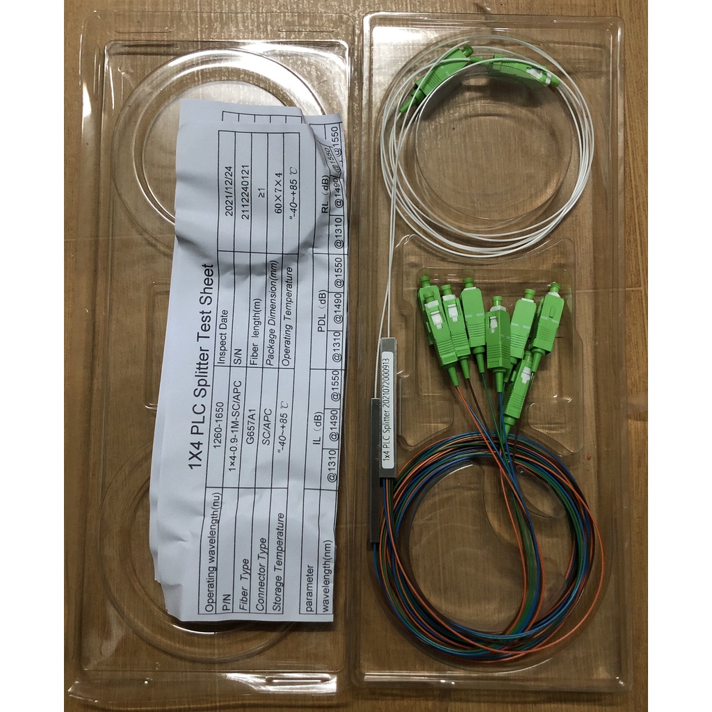 2 Bộ chia quang PLC 1x4 (Mẫu nhà mạng VNPT sử dụng)