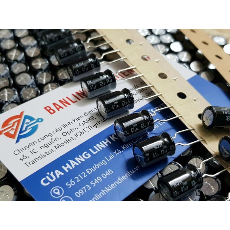 Tụ hóa 47UF 63V 47UF63V47UF 8X12mm